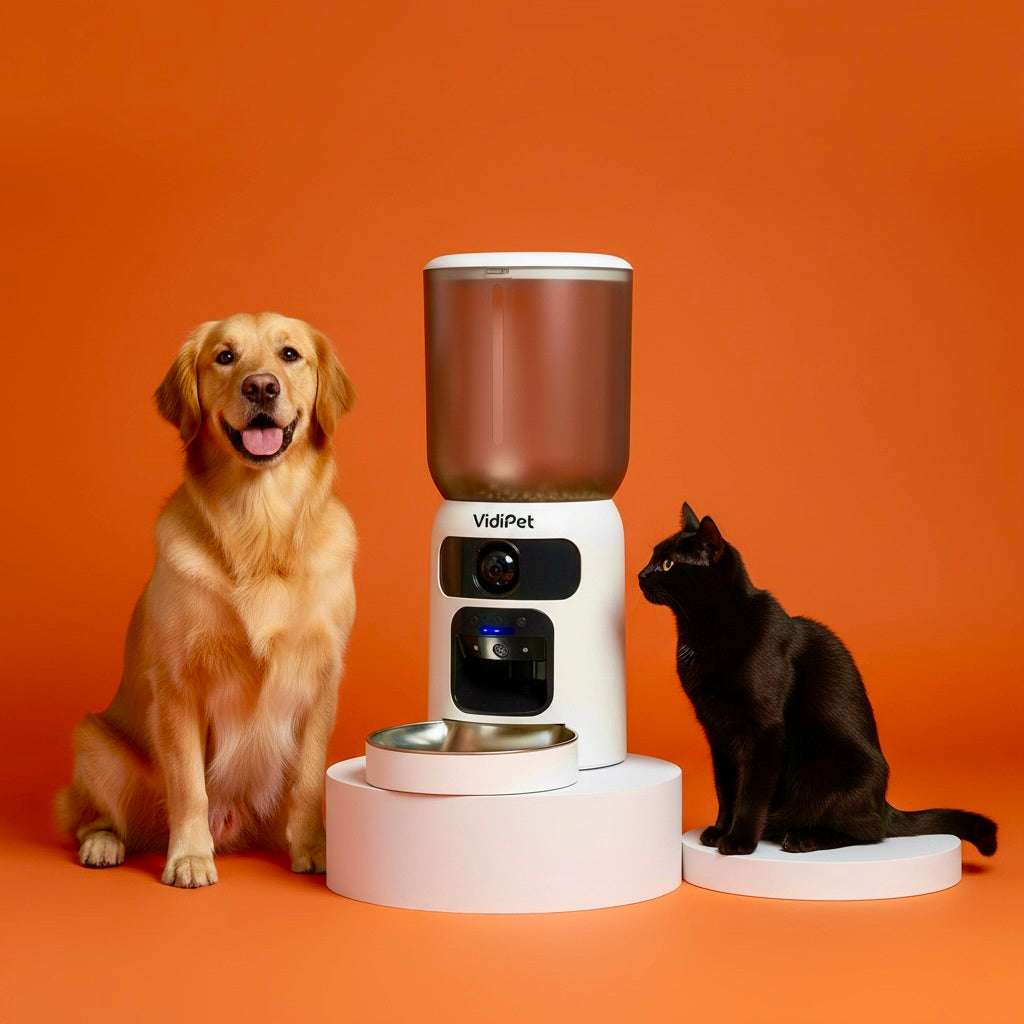 VidiPet slimme voederbak, camera, huisdieren